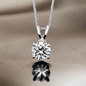Luxe Solitaire Diamond Necklace